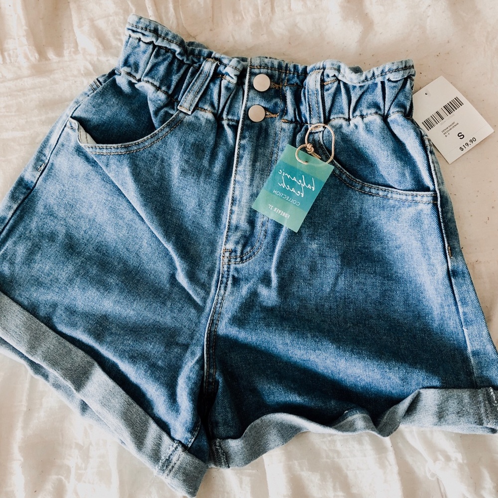 Forever 21 - Paper bag denim shorts